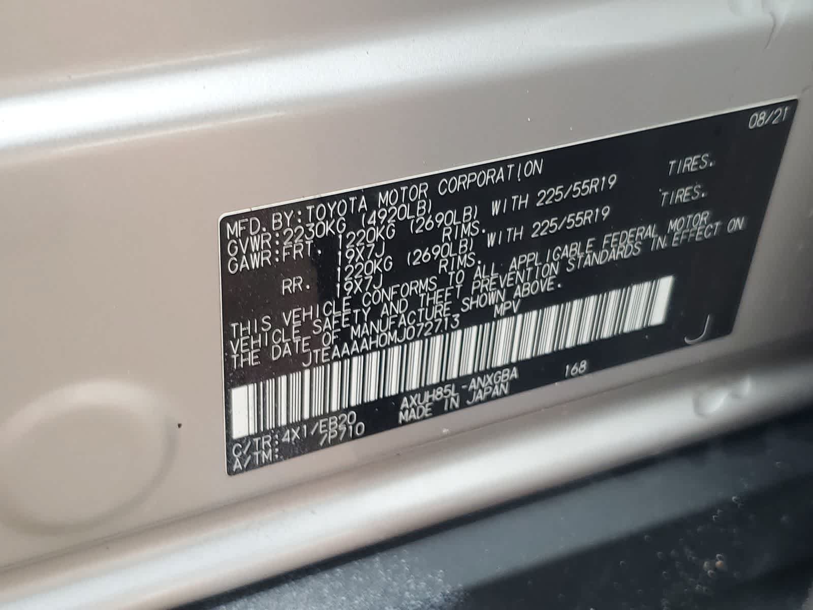 Used 2021 Toyota Venza XLE AWD/4WD image 28