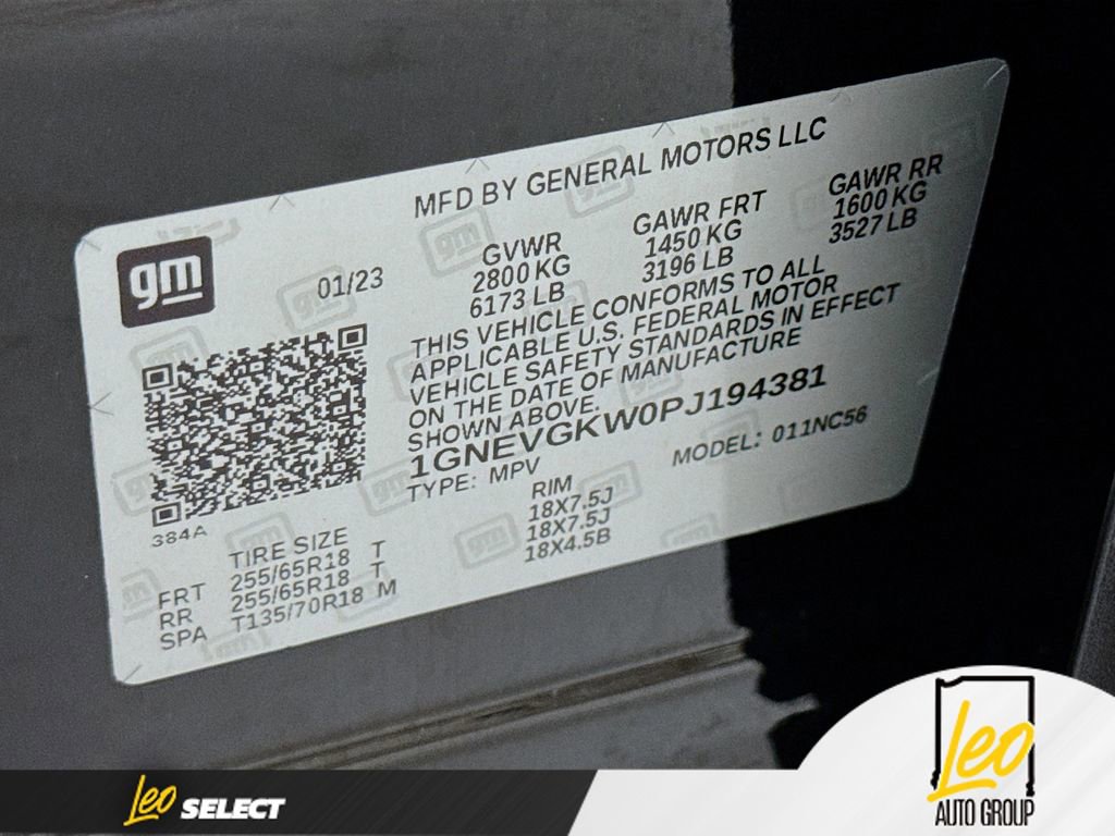 Used 2023 Chevrolet Traverse LT w/ LPO, Floor Liner Package image 33