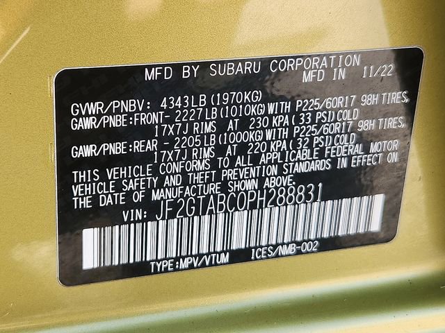 Used 2023 Subaru Crosstrek 2.0i AWD/4WD image 20