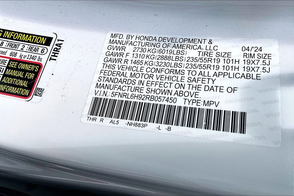 Used 2024 Honda Odyssey Elite image 15