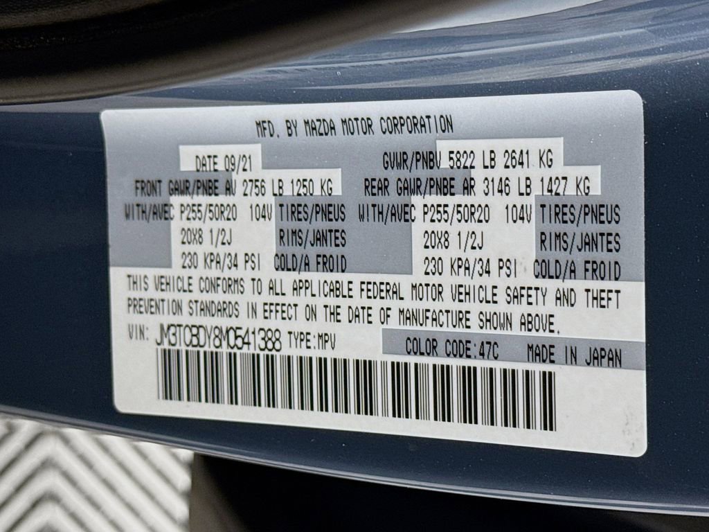 Used 2021 MAZDA CX-9 Carbon Edition image 32