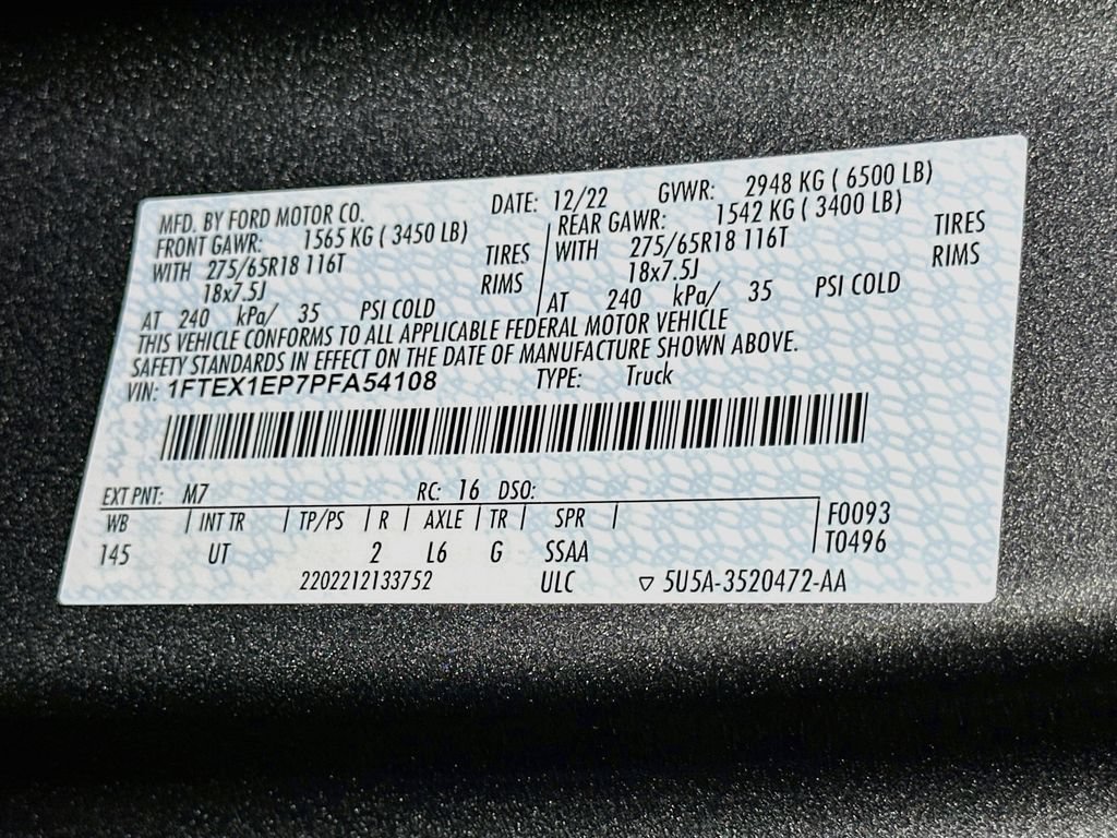 Certified 2023 Ford F150 XLT w/ Equipment Group 302A High AWD/4WD image 17