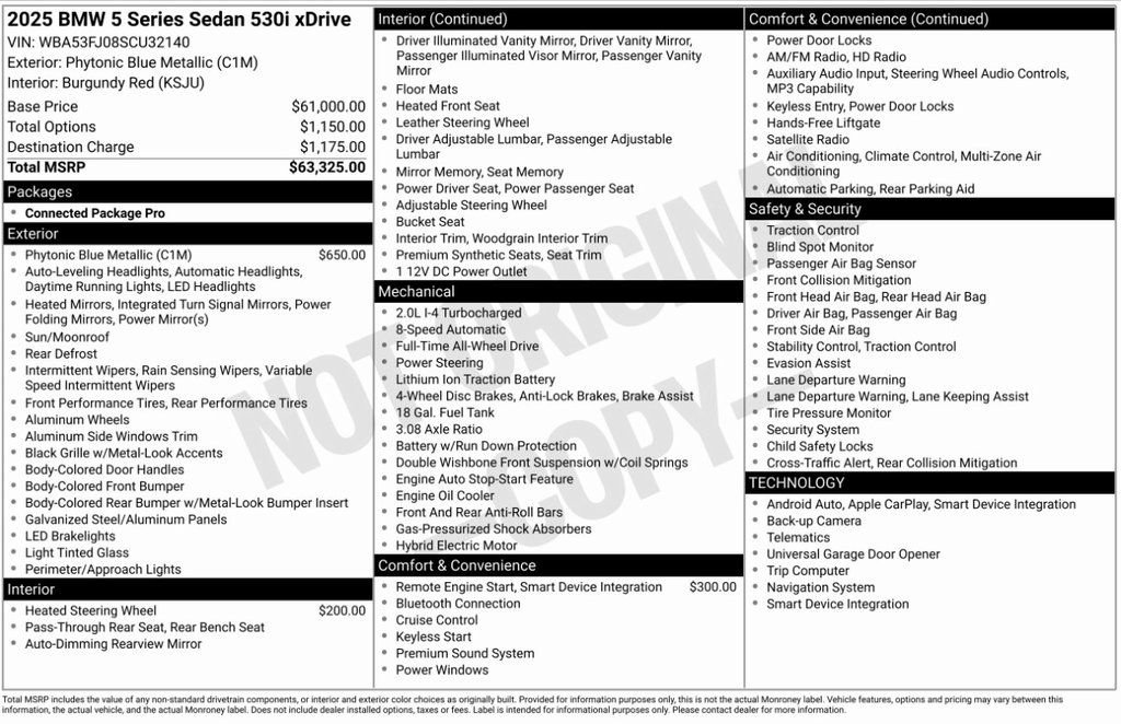 Certified 2025 BMW 530i xDrive 530i xDrive image 7