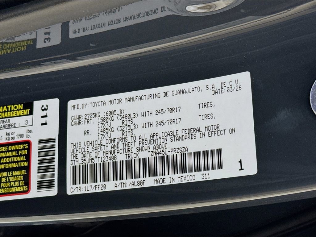 New 2026 Toyota Tacoma SR5 AWD/4WD image 33