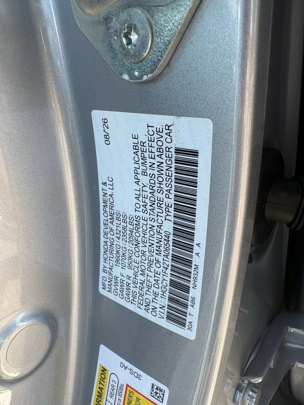 New 2026 Honda Accord SE image 34