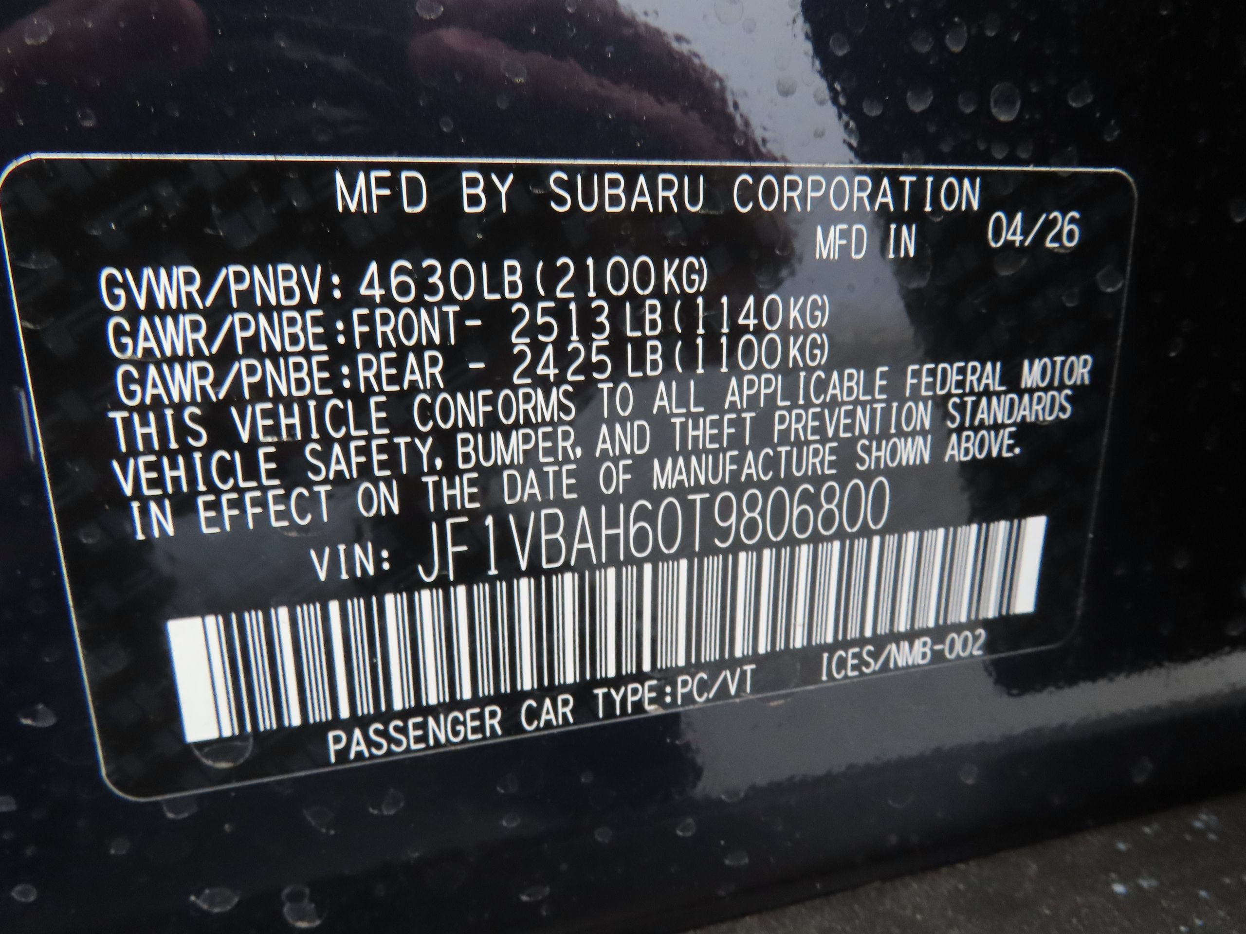 New 2026 Subaru WRX Premium AWD/4WD image 24