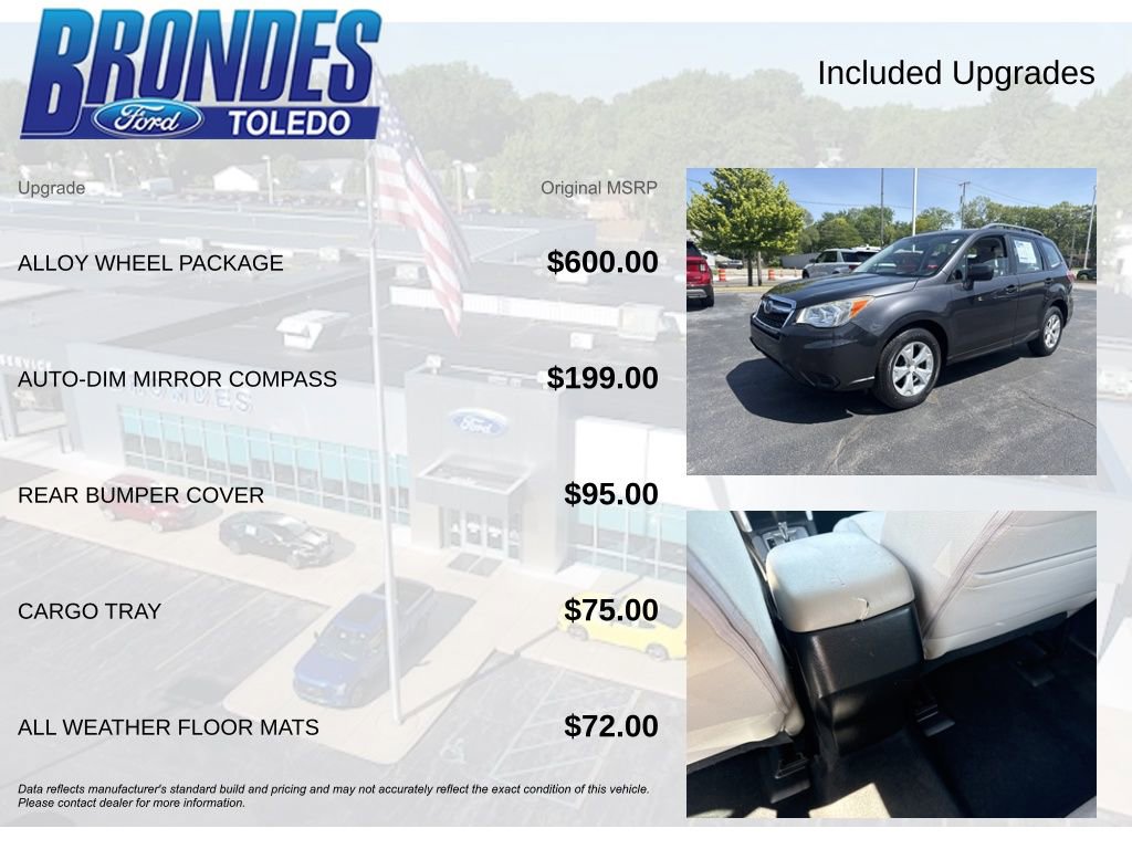 Used 2015 Subaru Forester 2.5i w/ Alloy Wheel Package AWD/4WD image 6