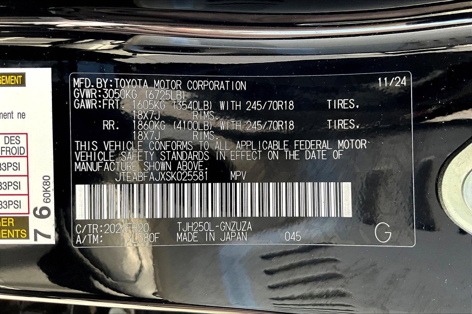 Used 2025 Toyota Land Cruiser 1958 image 34