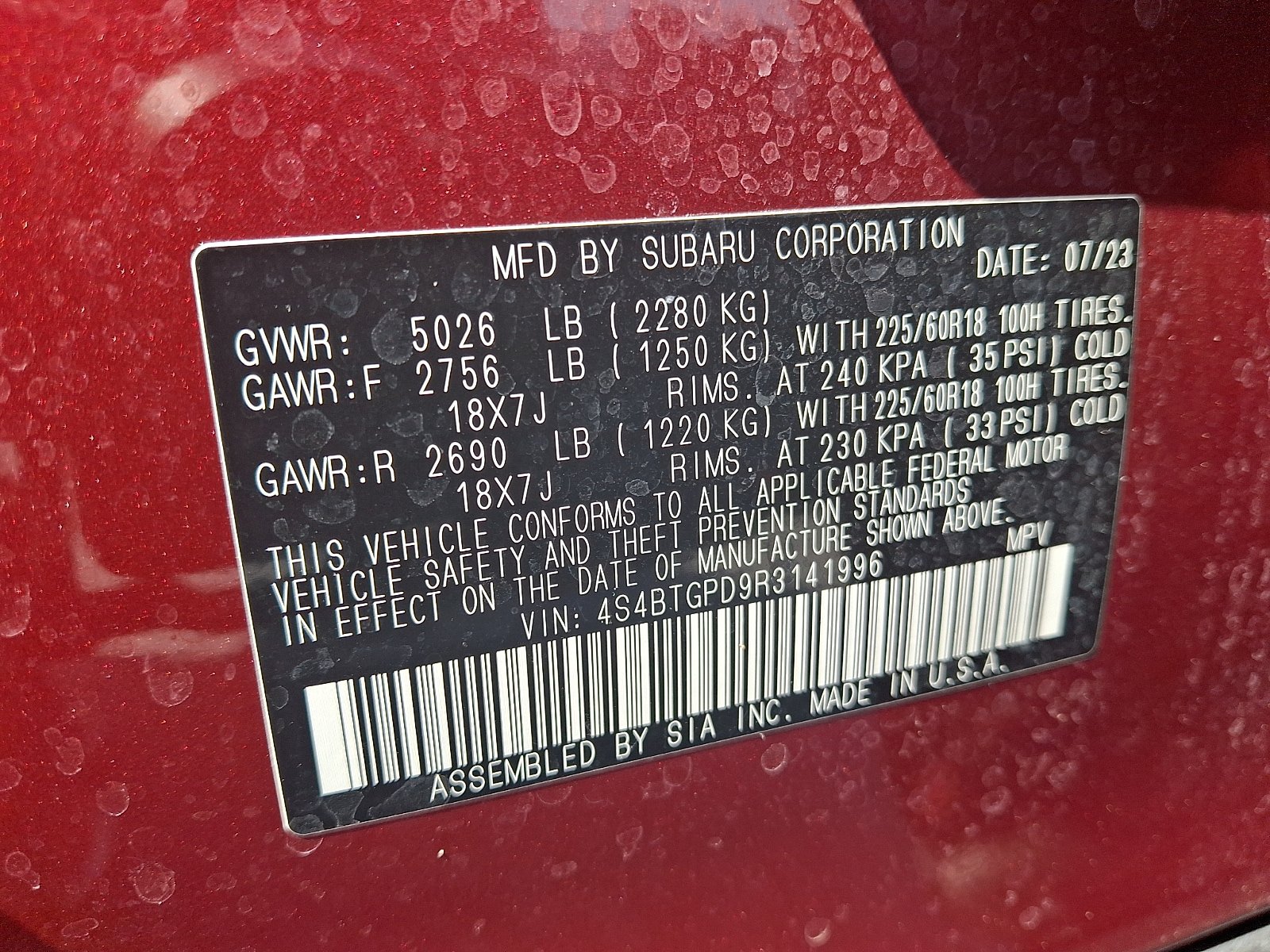 Certified 2024 Subaru Outback Touring XT AWD/4WD image 26