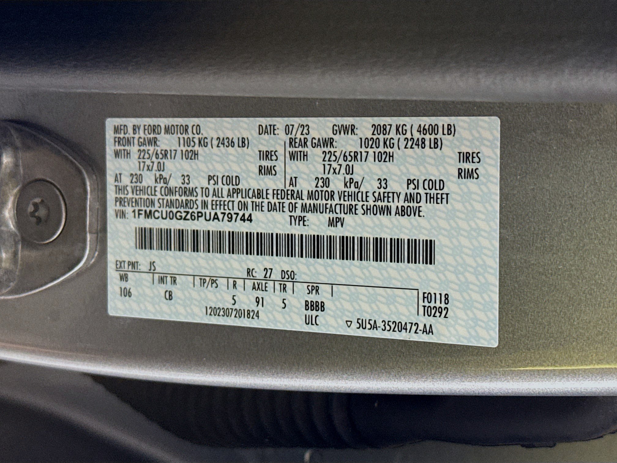 Used 2023 Ford Escape Active w/ Tech Pack #1 FWD image 38