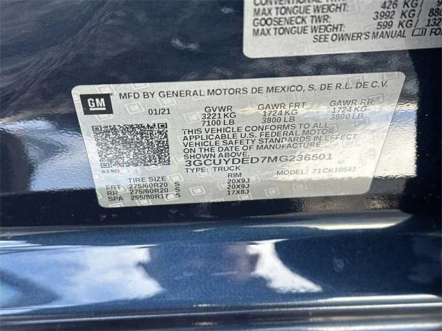 Certified 2021 Chevrolet Silverado 1500 LT w/ All Star Edition Plus image 31