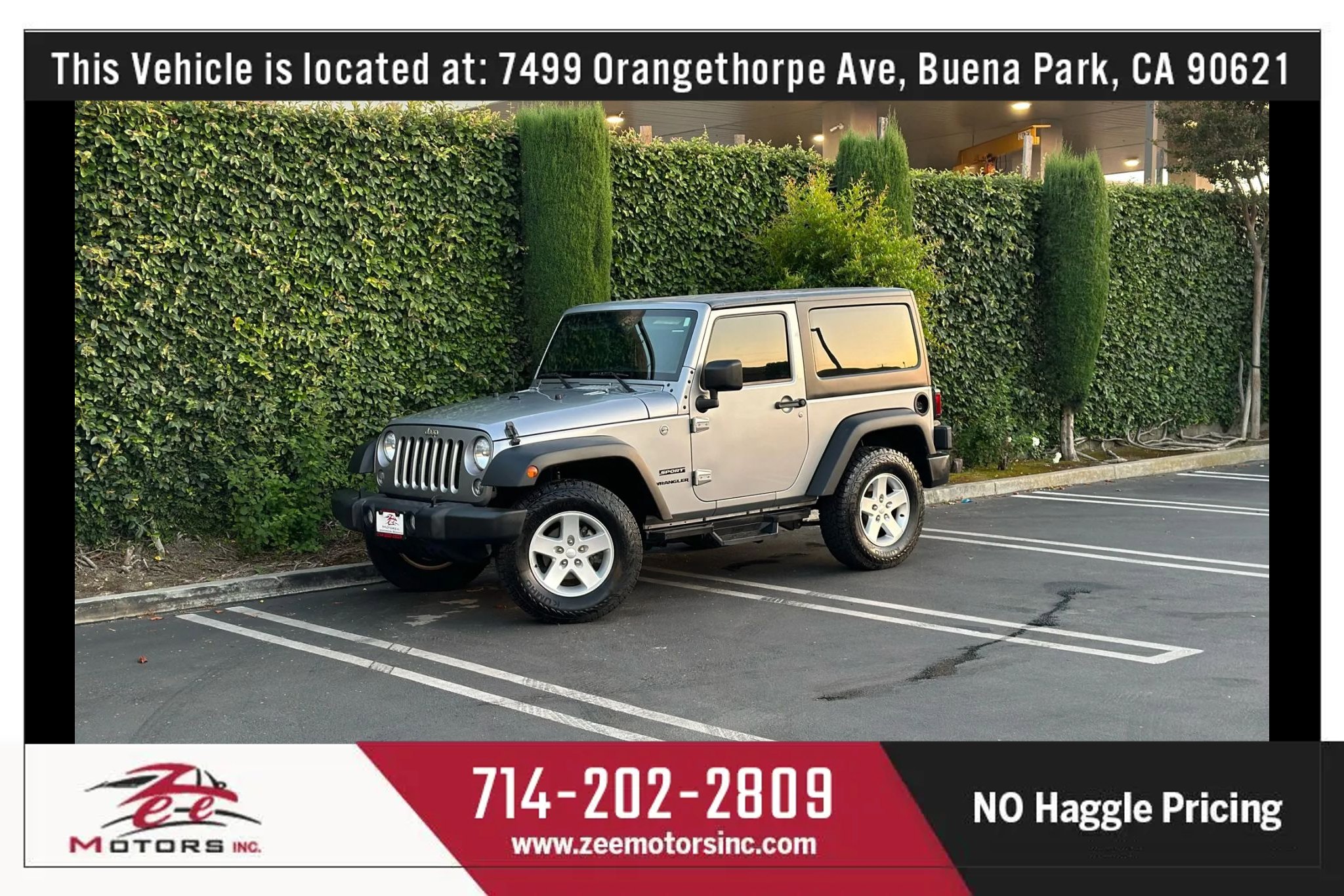 Used 2017 Jeep Wrangler Sport w/ Quick Order Package 24S image 12