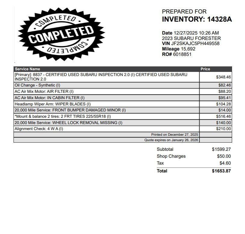 Used 2023 Subaru Forester Sport image 11