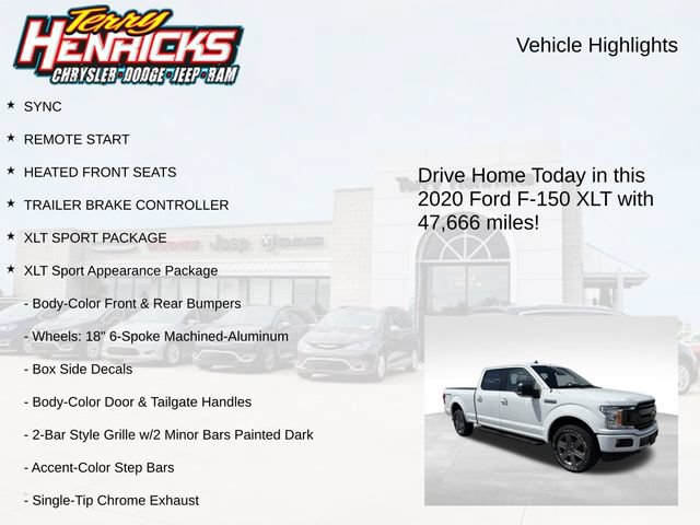 Used 2020 Ford F150 XLT w/ Equipment Group 302A Luxury AWD/4WD image 4