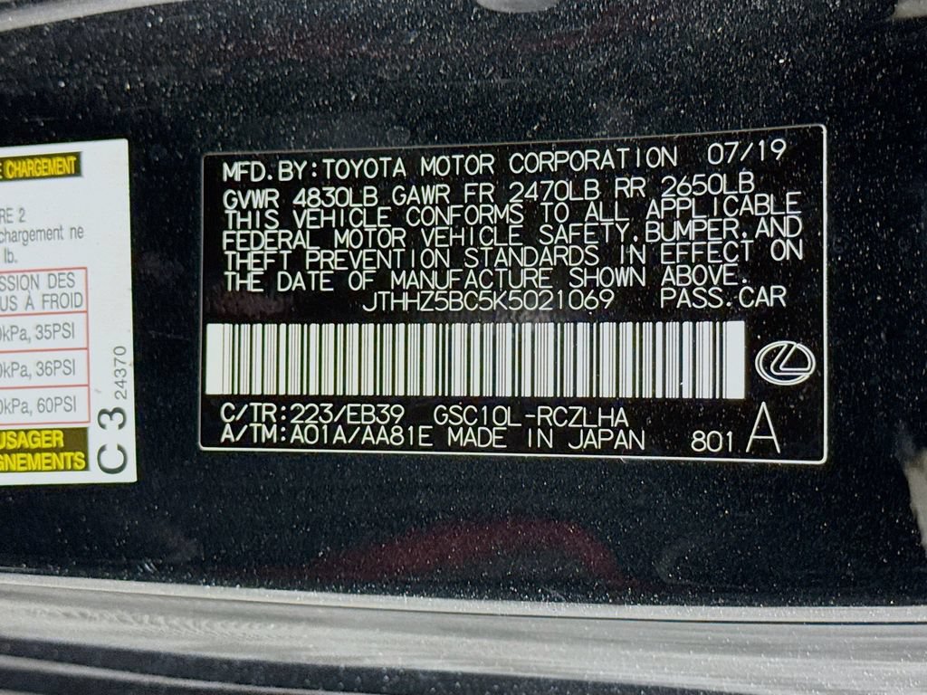 Used 2019 Lexus RC 350 F Sport w/ Accessory Package RWD image 31