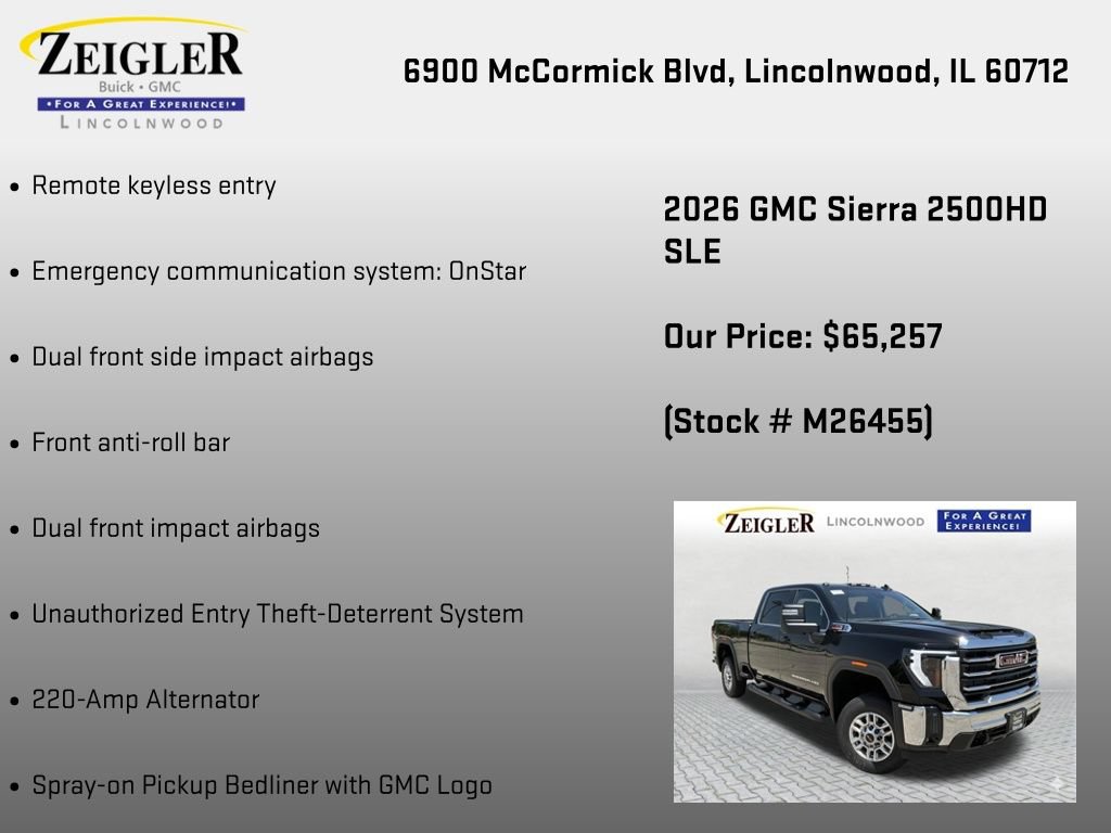New 2026 GMC Sierra 2500 SLE AWD/4WD image 18