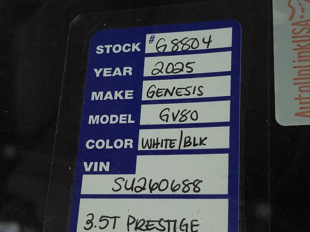 New 2025 Genesis GV80 3.5T Prestige image 38
