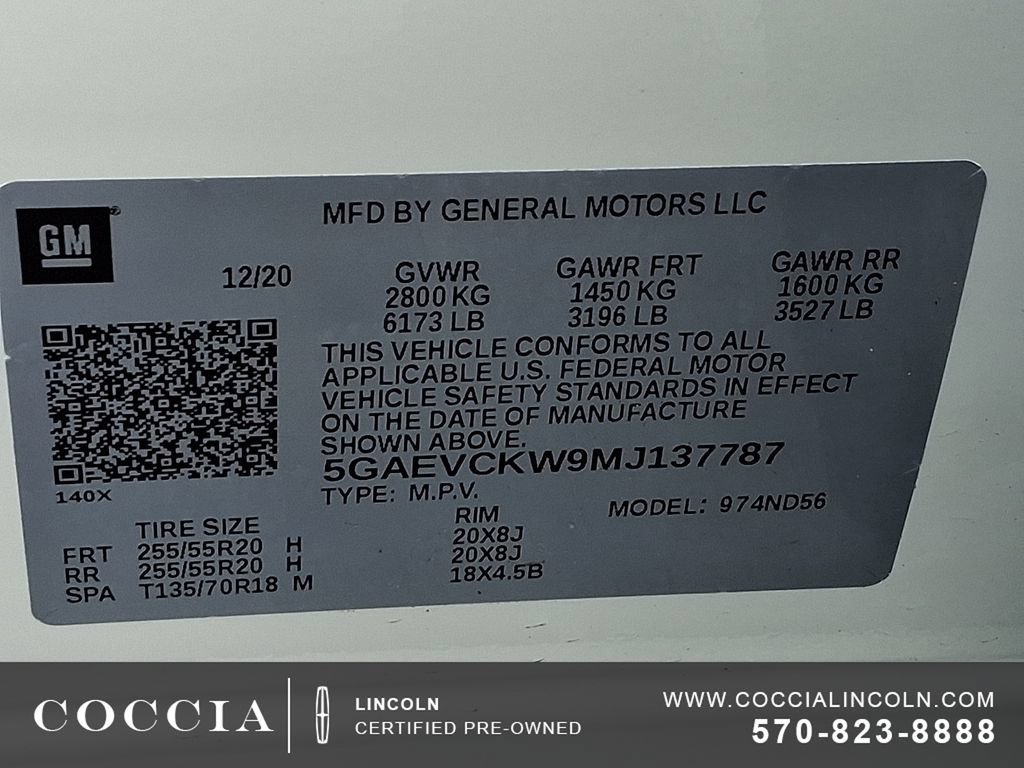 Used 2021 Buick Enclave Avenir w/ Avenir Technology Package AWD/4WD image 27