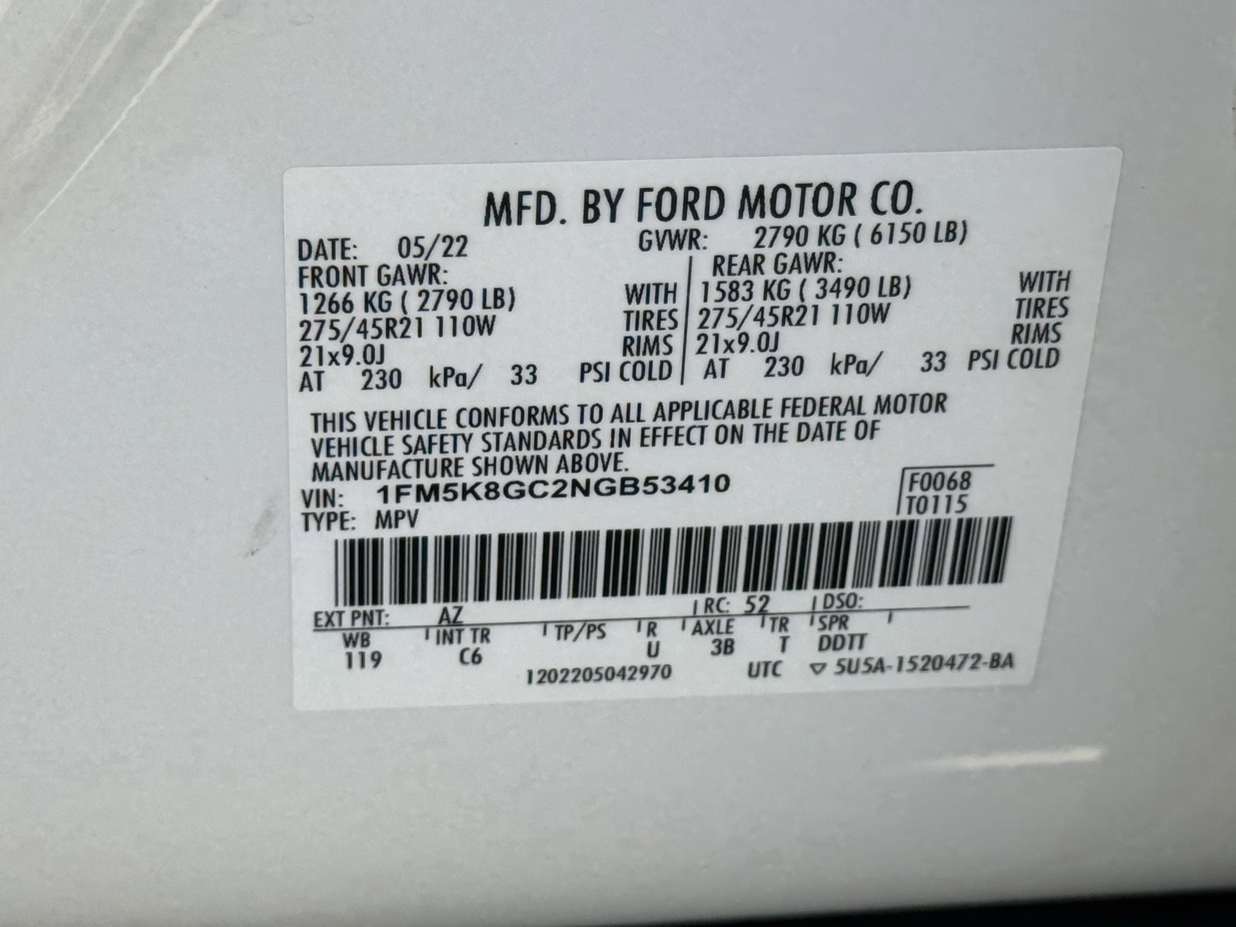 Used 2022 Ford Explorer ST w/ Equipment Group 401A AWD/4WD image 34