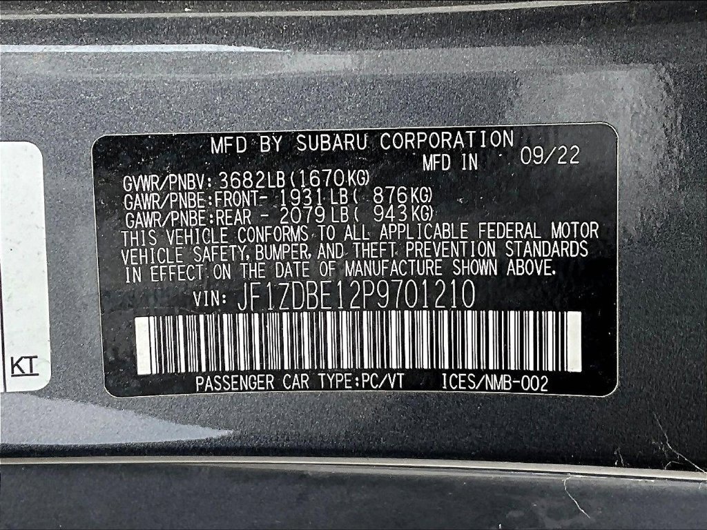 Used 2023 Subaru BRZ Limited RWD image 19