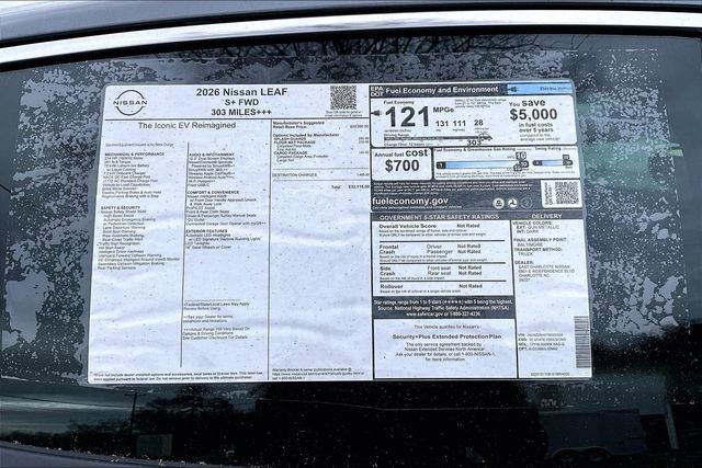 New 2026 Nissan Leaf w/ Floor Mat Package (S+) image 14