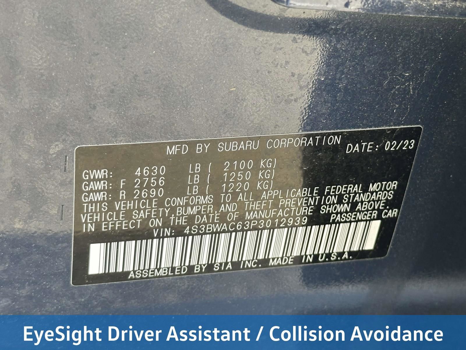 Certified 2023 Subaru Legacy Premium image 12