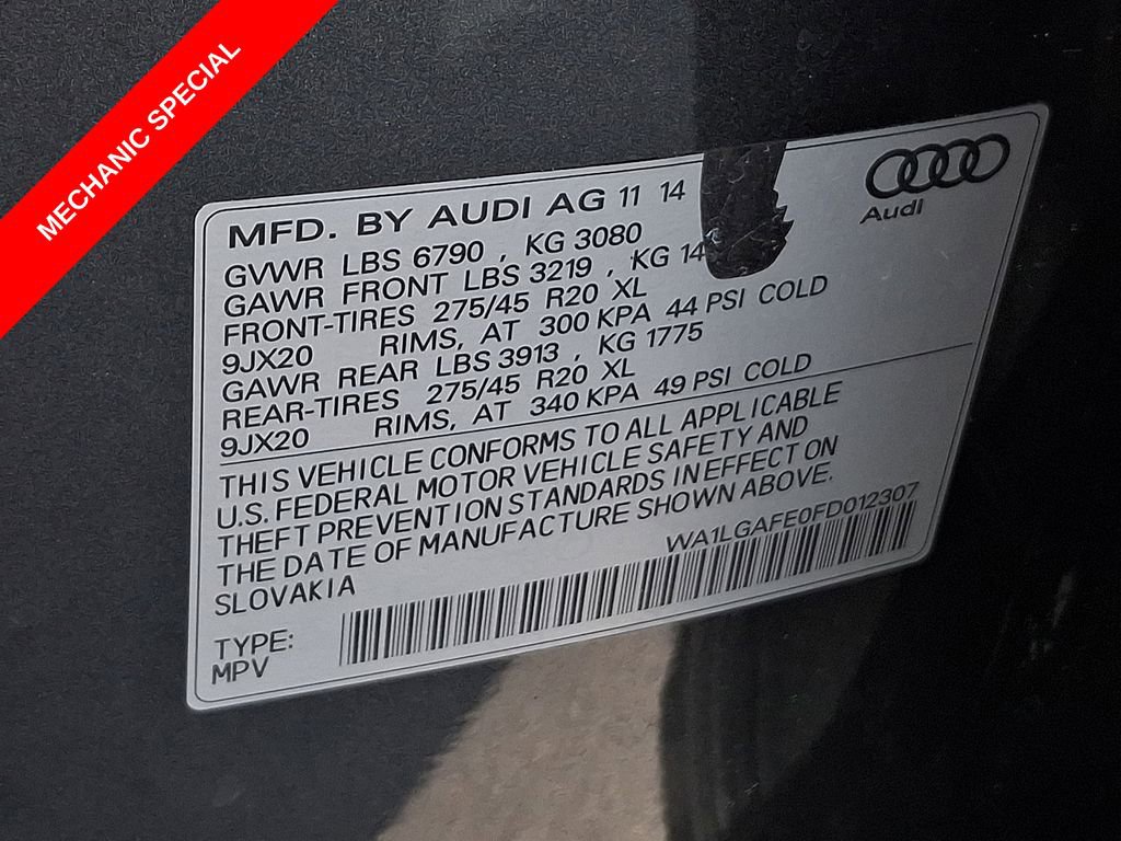 Used 2015 Audi Q7 3.0T Premium Plus w/ Premium Plus Package AWD/4WD image 29