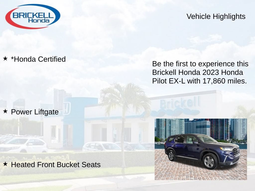 Certified 2023 Honda Pilot EX-L image 9