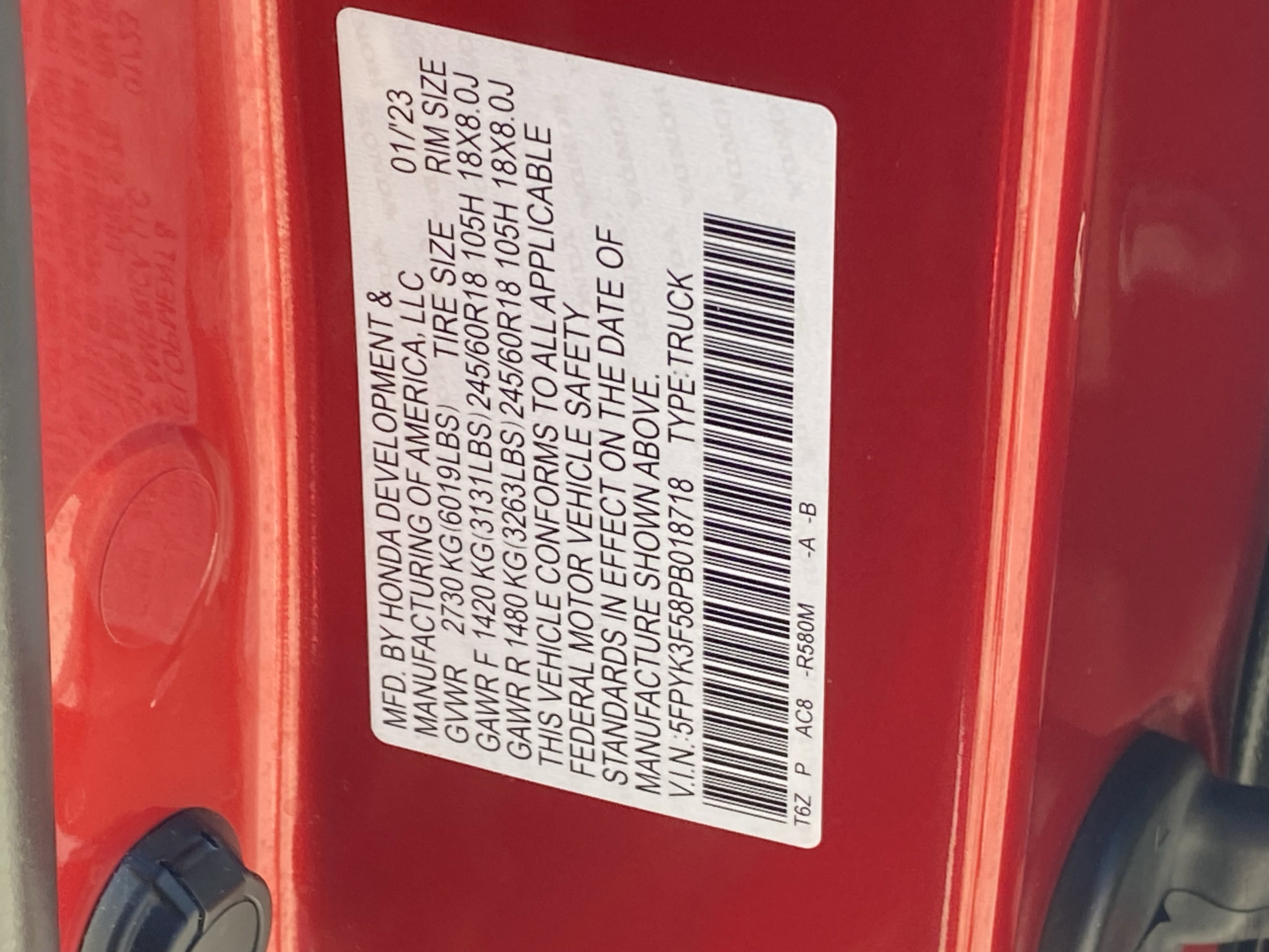 Used 2023 Honda Ridgeline RTL image 31