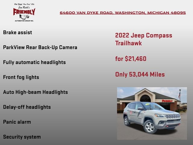 Used 2022 Jeep Compass Trailhawk w/ Sun and Sound Group AWD/4WD image 25