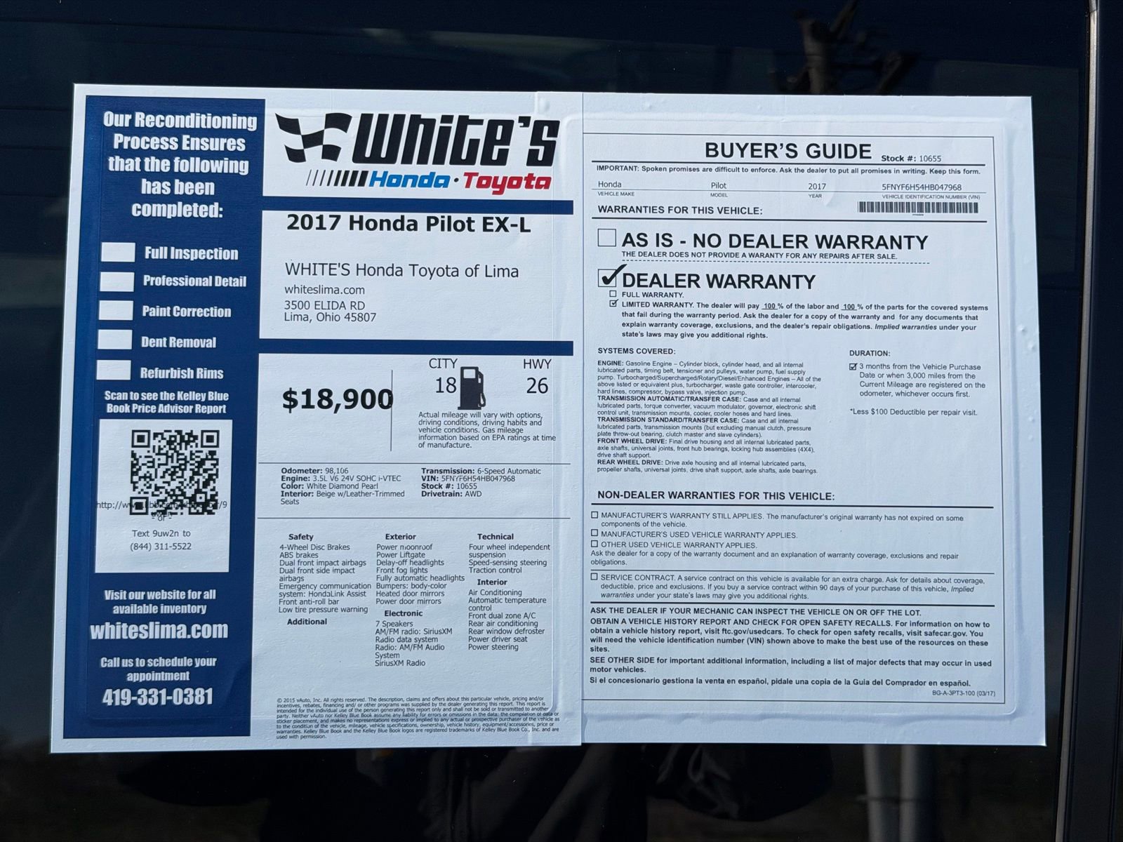 Used 2017 Honda Pilot EX-L image 37