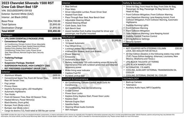 Used 2023 Chevrolet Silverado 1500 RST w/ LPO, Dark Essentials Package AWD/4WD image 12