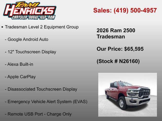 New 2026 RAM 2500 Tradesman AWD/4WD image 37