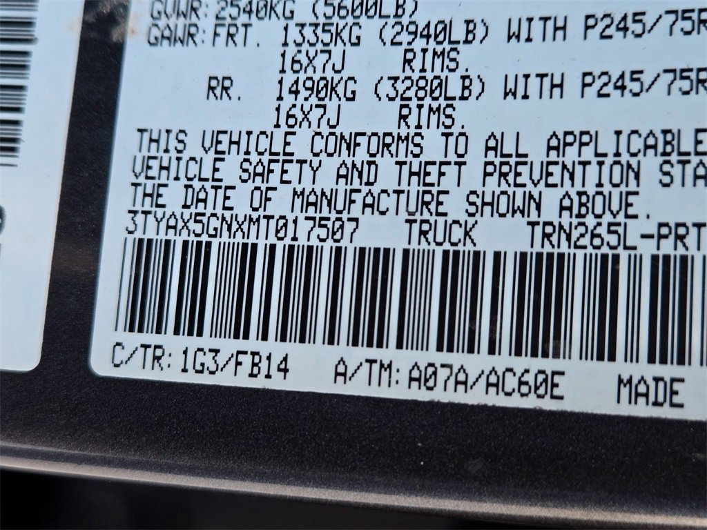 Used 2021 Toyota Tacoma SR w/ SR Convenience Package image 32