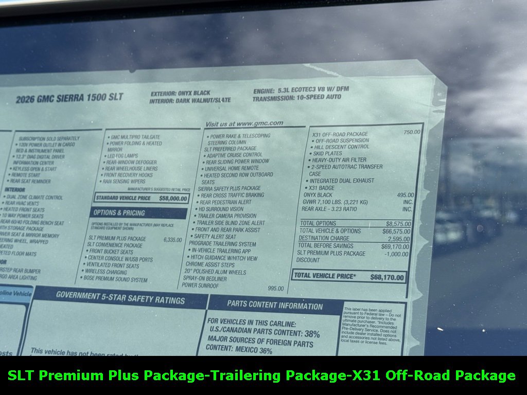 New 2026 GMC Sierra 1500 SLT w/ SLT Premium Plus Package image 6