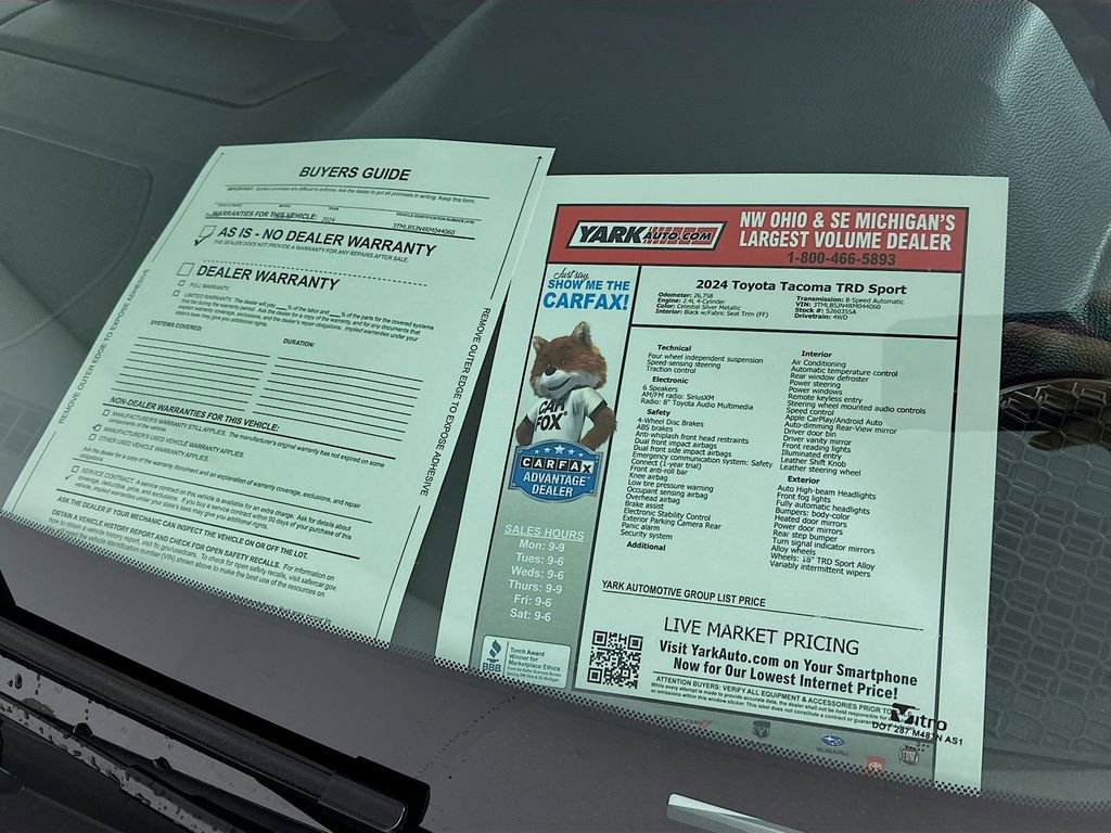 Used 2024 Toyota Tacoma TRD Sport AWD/4WD image 13