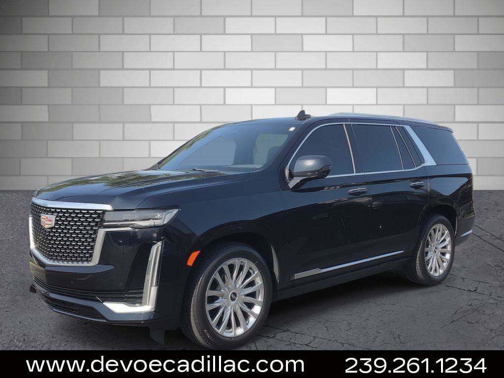 Used 2021 Cadillac Escalade Premium Luxury w/ Driver Assist Tech Package AWD/4WD image 1