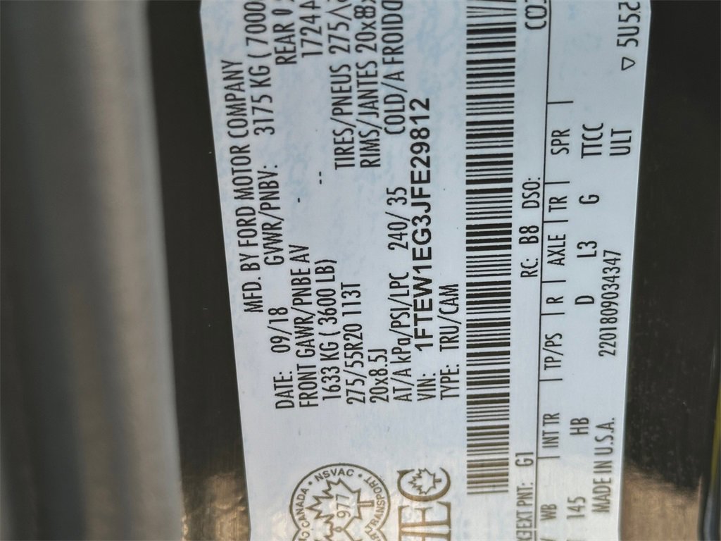 Used 2018 Ford F150 Lariat w/ Equipment Group 502A Luxury image 26