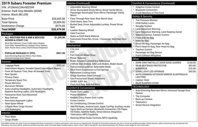 Used 2019 Subaru Forester Premium image 14