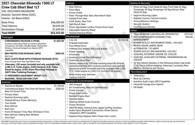 Used 2021 Chevrolet Silverado 1500 LT w/ Convenience Package II AWD/4WD image 27