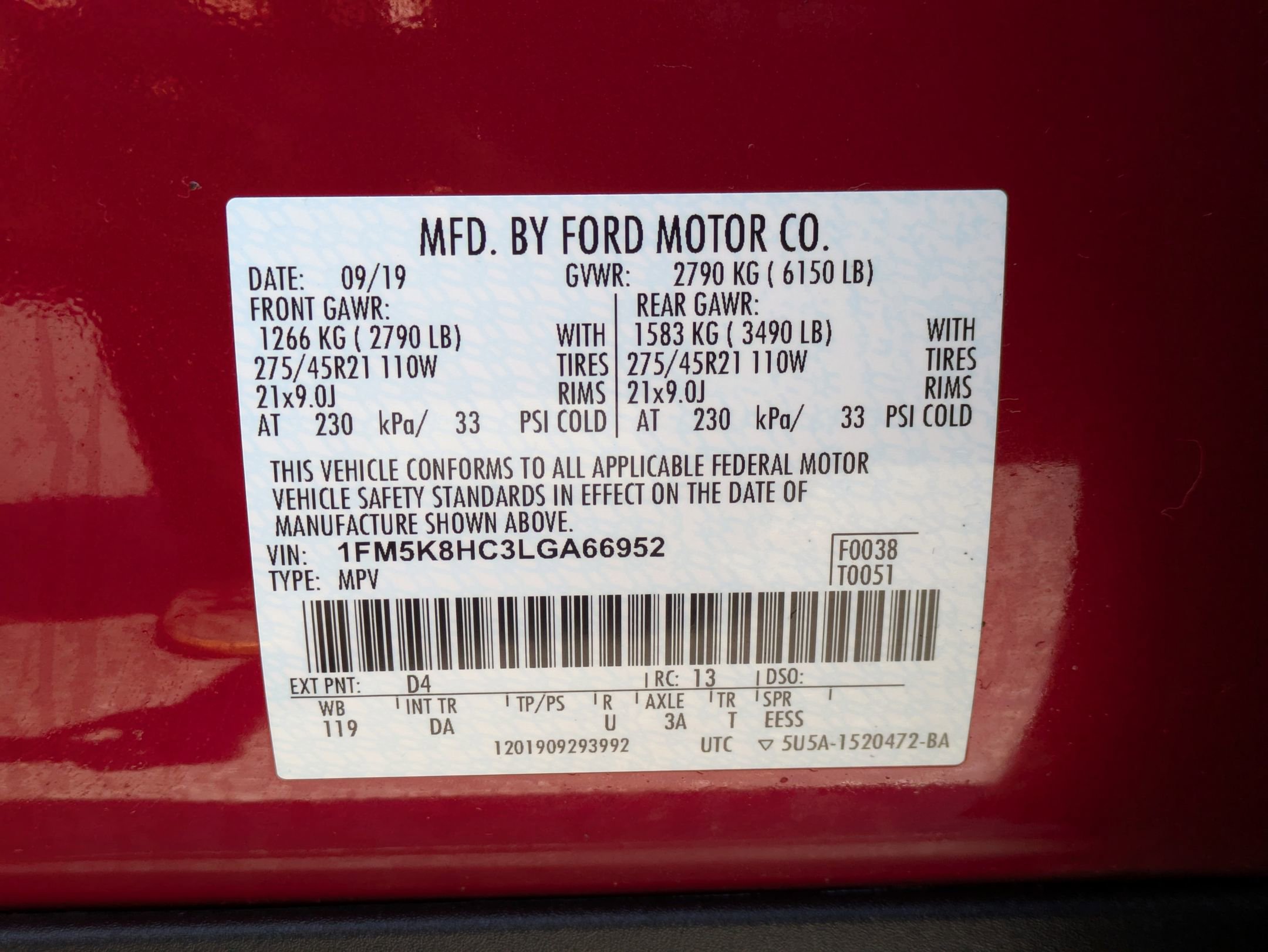 Used 2020 Ford Explorer Platinum w/ Premium Technology Package AWD/4WD image 27