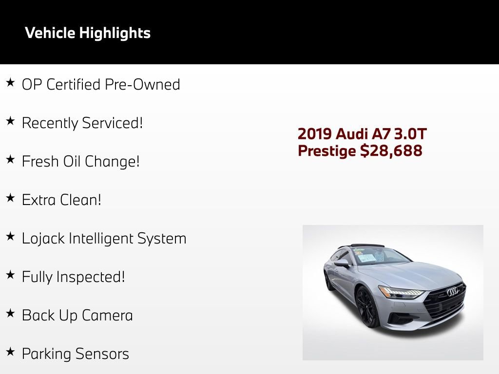Used 2019 Audi A7 3.0T Prestige AWD/4WD video 2