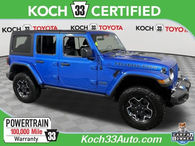 Used 2022 Jeep Wrangler Unlimited Rubicon 4xe w/ Cold Weather Group image 1