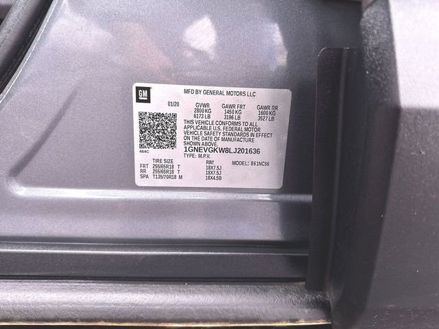 Used 2020 Chevrolet Traverse LT w/ LPO, Floor Liner Package image 32