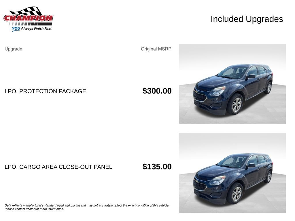 Used 2017 Chevrolet Equinox LS w/ LPO, Protection Package FWD image 4