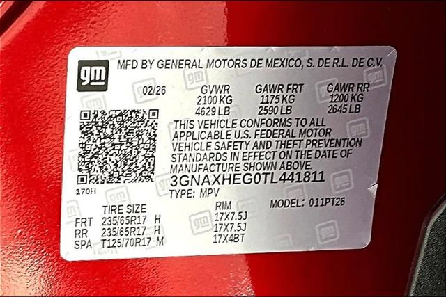 New 2026 Chevrolet Equinox LT w/ Convenience Package II FWD image 8