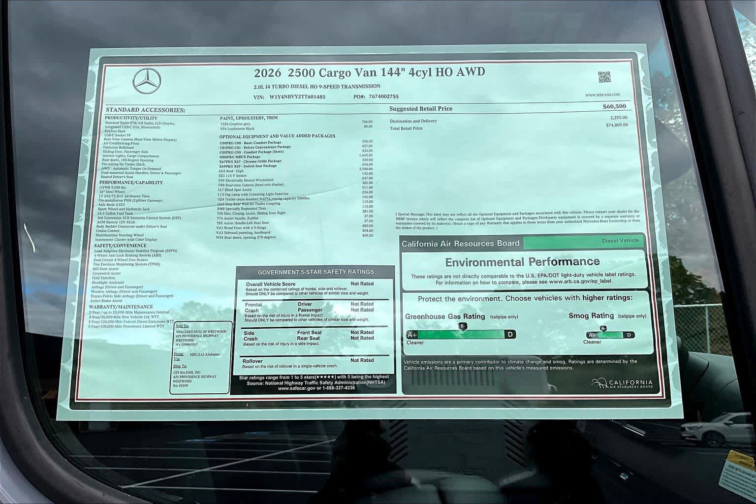 New 2026 Mercedes-Benz Sprinter 2500 image 18