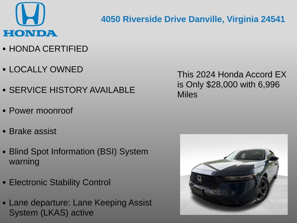 Used 2024 Honda Accord EX image 7