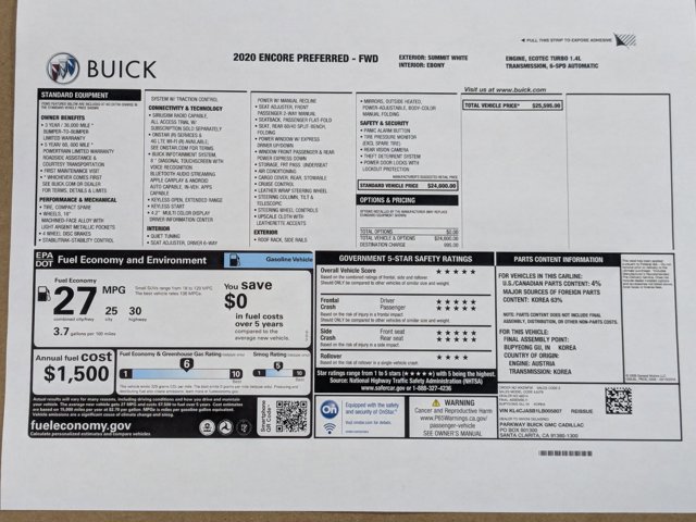 Used 2020 Buick Encore Preferred FWD image 26