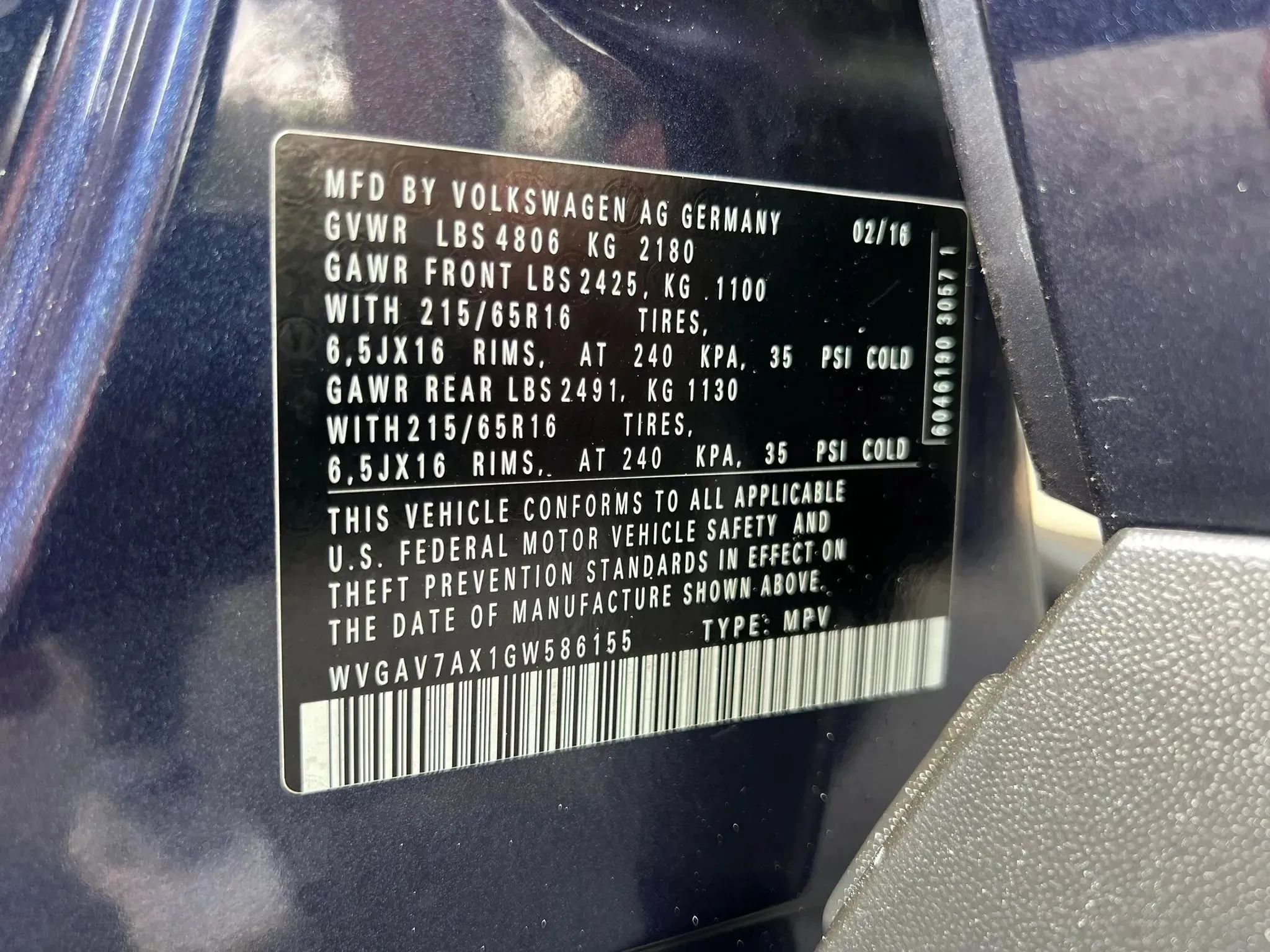 Used 2016 Volkswagen Tiguan S FWD image 42